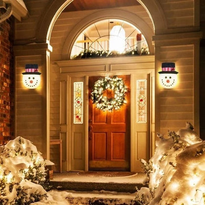 Porch Light Covers in Snowman Design