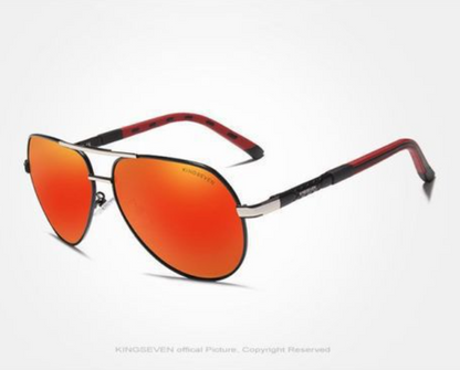 Men's Polarized Sunglasses in Vintage Aluminum Frame