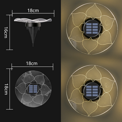 Solar-Powered Garden Glow Light - Effortless Outdoor Illumination