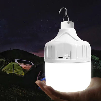 Rechargeable Portable LED Camping Light with USB – Multifunctional Outdoor Hanging Lamp for Emergencies and Picnics