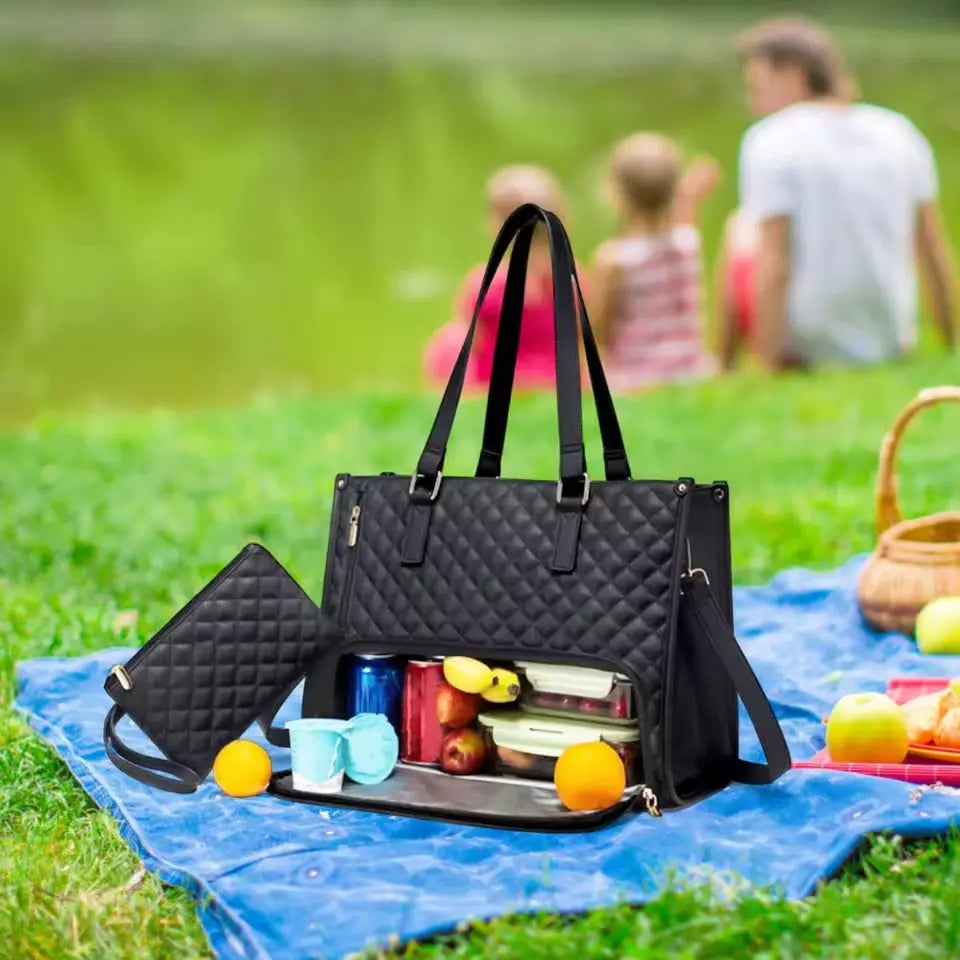 Secure Laptop Carrier with Fresh Meal Storage for All-Day Use