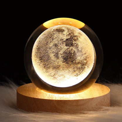 3D Crystal Night Light - Colour Changing Mood Lamp