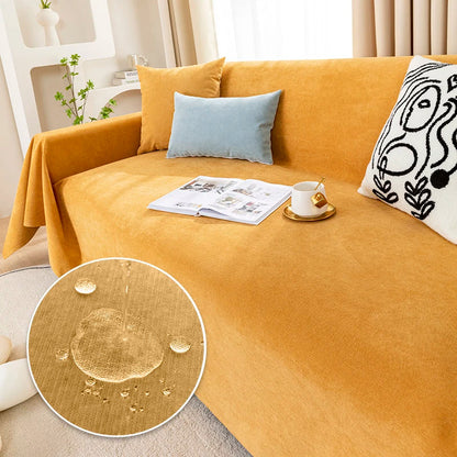 Waterproof Sofa Blanket | Versatile Cover & Scratch Protection | Solid Color & Easy Care