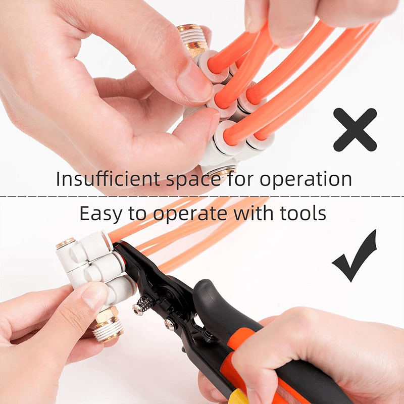 QuickConnect Hose Coupling Tool for Tight Spaces | 6mm & 8mm