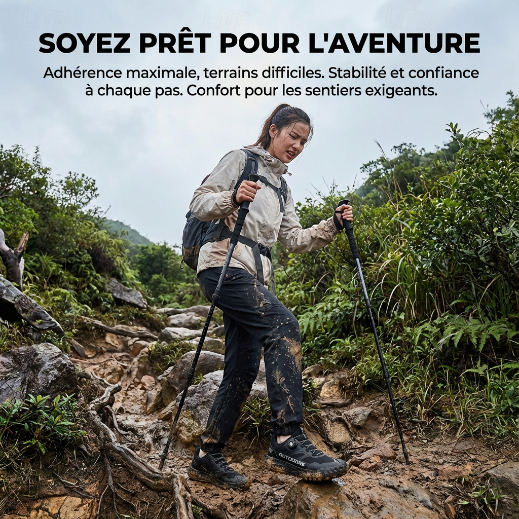 Lightweight Slip-Resistant Hiking Footwear