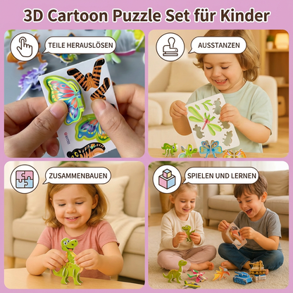 3D Cartoon Puzzle Collection for Kids