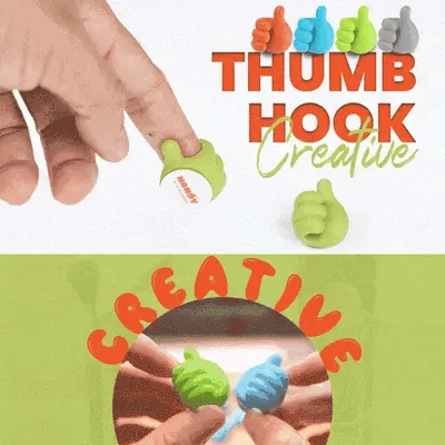10+10 FREE | Thumb Hooks - Keep Your Home Organized [Last Day Discount]
