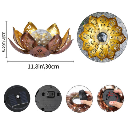 Solar Lotus Flower Table Lamp