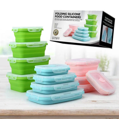 Save 70% Space with Leak-Proof Food Storage Containers - Buy 2 Get 2 Free