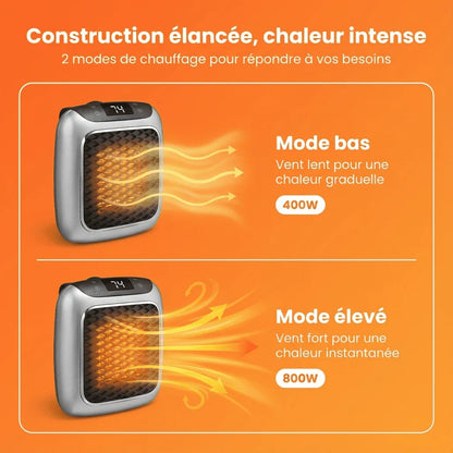 800W Low Energy Portable Electric Heater