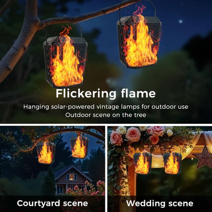 Flickering Solar Powered Torch Light