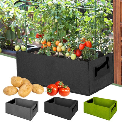 Rectangular Plant Bag – Breathable Felt Material with Handles – Sizes 6-31 Gallons