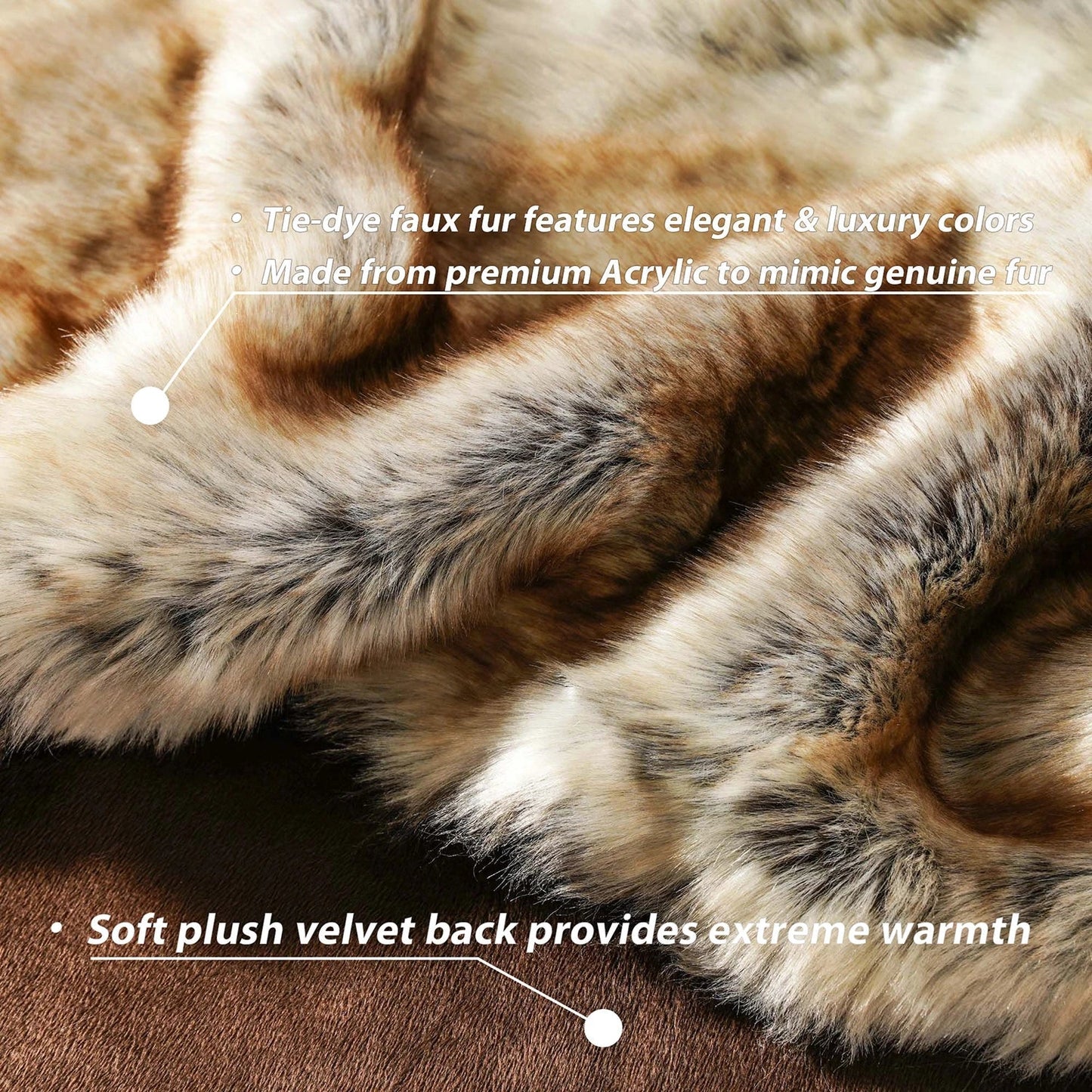 Cozy and Warm Faux Fur Blanket | Winter Throw for Sofa & Bedroom