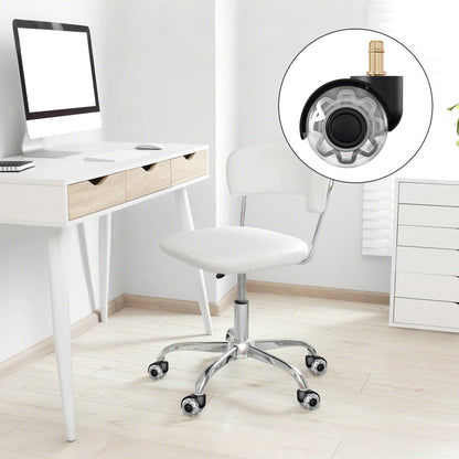 Set of 5 Swivel Chair Wheels for Office Chairs 10mm x 22mm