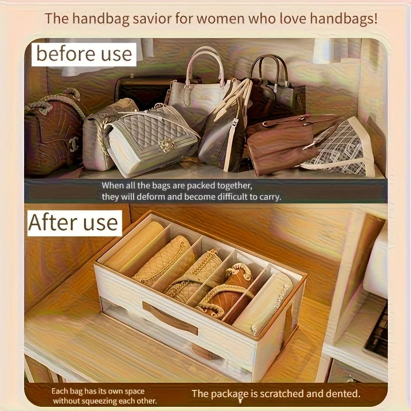 Foldable and Spacious Storage Box with Dividers | Closet Organizer