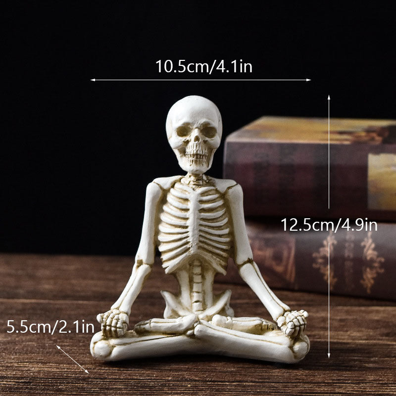 Halloween Figurine – Vintage White or Black Resin Decoration