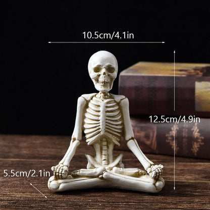 Halloween Figurine – Vintage White or Black Resin Decoration