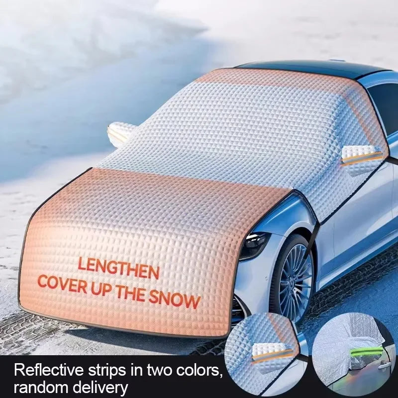 All-Season Wind & Frost Shield for Car Windshields - Sun and Ice Protection