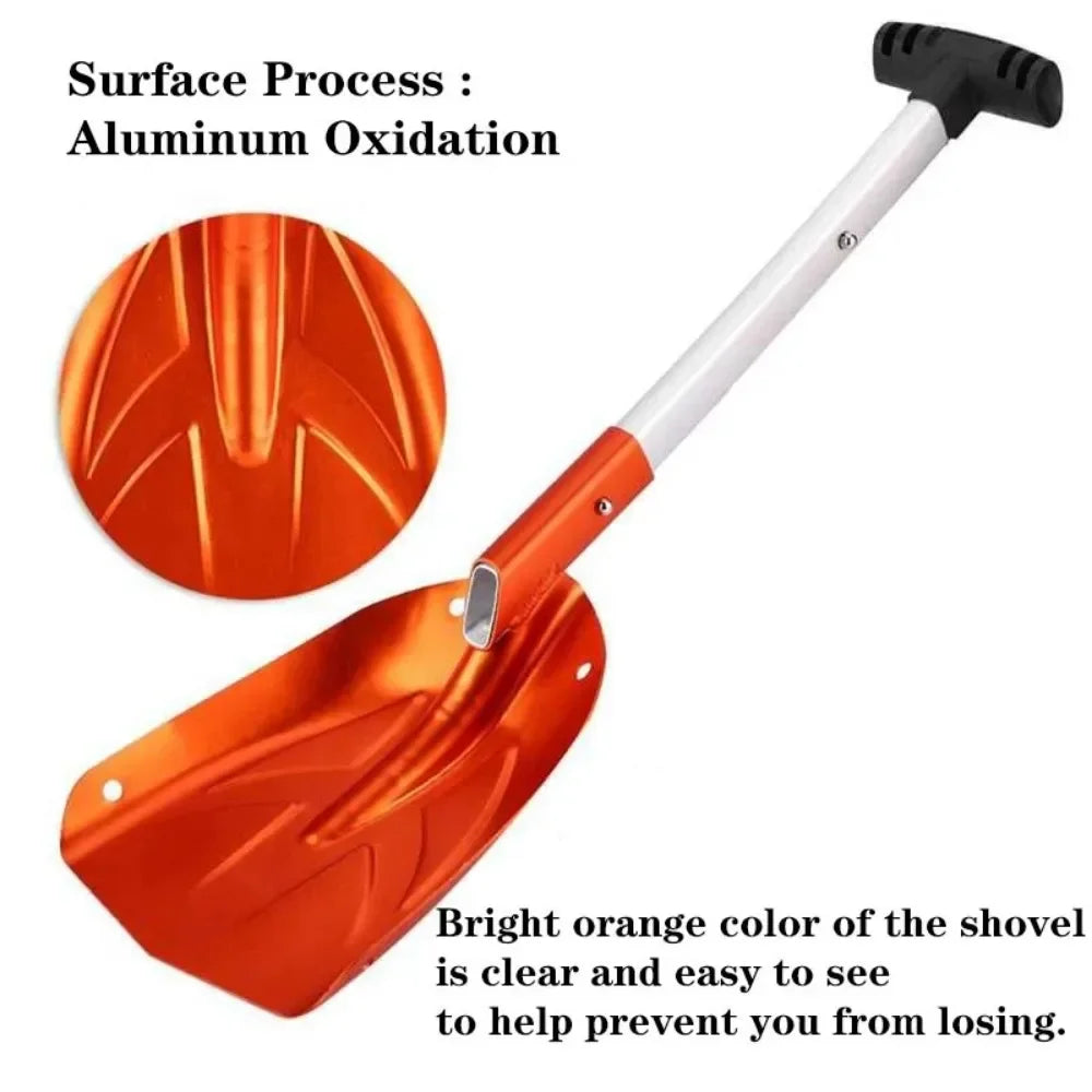 Collapsible Telescopic Snow Shovel – Lightweight Aluminium Alloy for Car, Garden & Winter Use