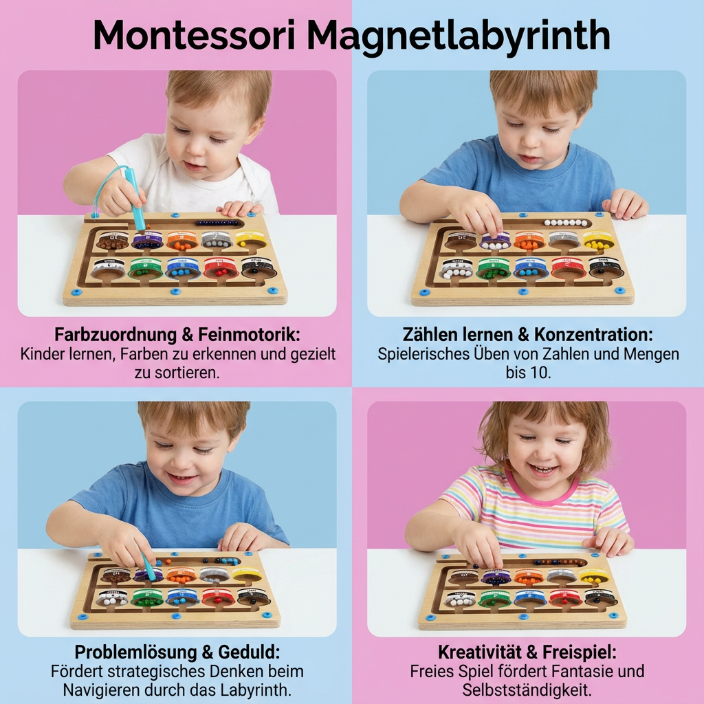 Magnetic Maze Game for Montessori Learning