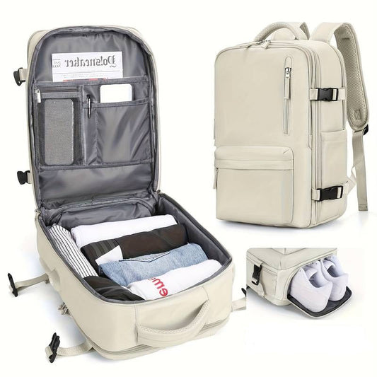 Backpack with Shoe Storage and Various Pockets – Water-Resistant and Comfortable