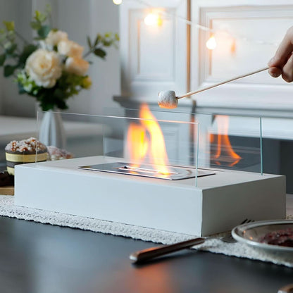 Portable Tabletop Fireplace for Bioethanol Fuel