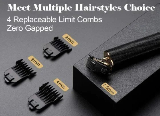 Wireless Hair Clipper with Zero Gap Trimming
