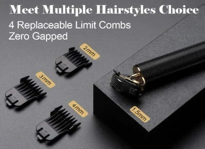 Wireless Hair Clipper with Zero Gap Trimming