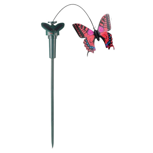 Solar-Powered Garden Decorations with Fluttering Birds and Butterflies