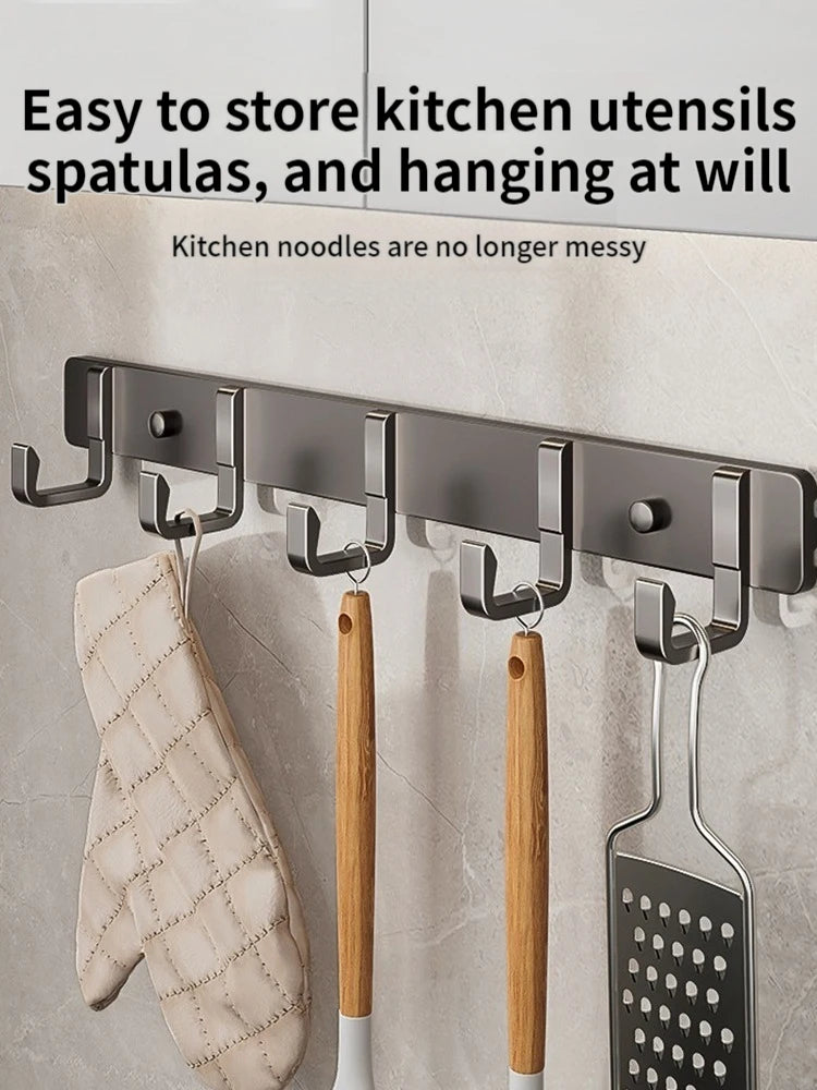 Wall and Door Coat Hooks – Aluminum Hangers for Entryway and Closet, Space-Saving and Durable
