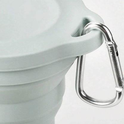 Collapsible Foldable Cup | Food-Grade Silicone | With Hanging Loop | For Outdoor Use