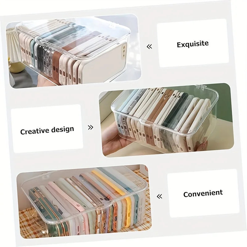 Acrylic Storage Box with Clear Lid – Versatile Organizer for Home & Office