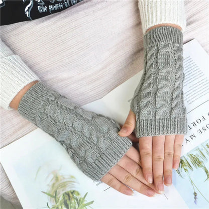 Stylish Knit Fingerless Wrist Warmers for Women | Cozy & Fashionable