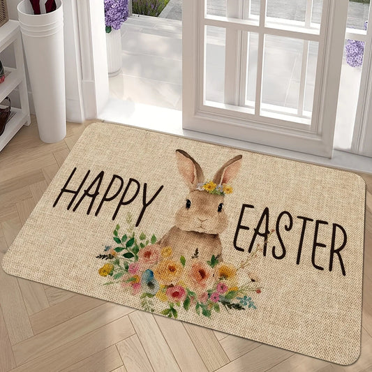 Easter Bunny Door Mat | Stain-Resistant & Non-Slip | 40x60–60x90 cm