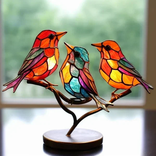 Wooden Bird Figurine – Artistic Home Décor Statue for Living Room