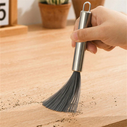 Stainless Steel Scrubbing Brush Set with Extended Handles - 2 Pieces for Pots & Pans