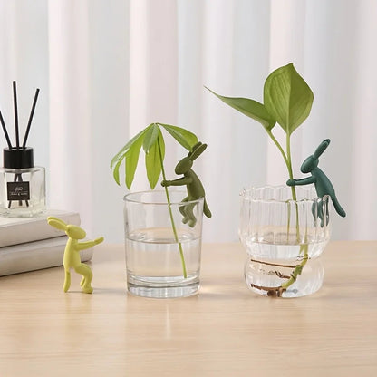 Rabbit Plant Support Stake | Stem Holder for Vase | 7 cm