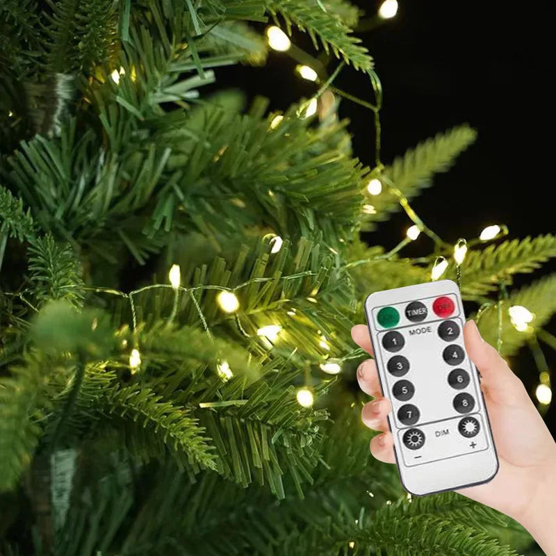 LED String Lights with Remote Control | 30–75 m Length | 900–2000 LEDs | IP65 Waterproof | Perfect for Christmas, Halloween & Parties