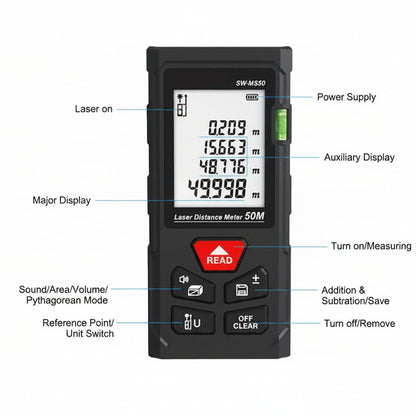Digital Laser Rangefinder for Measuring Distances