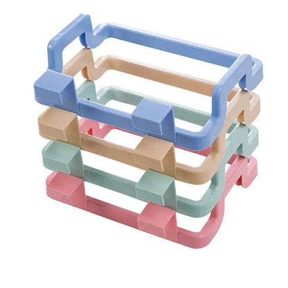 Hanging Plastic Trash Bag Holder | Kitchen Cabinet Organizer