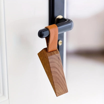 Wooden Door Stopper – Scandinavian Style with Non-Slip Base