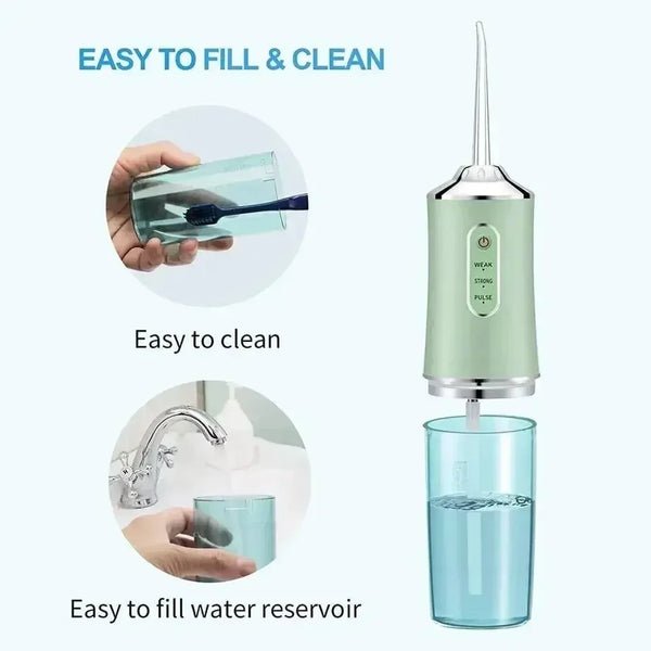 Advanced Oral Irrigator with 3 Cleaning Settings | Rechargeable Water Flosser for Gum Care | IPX7 Waterproof