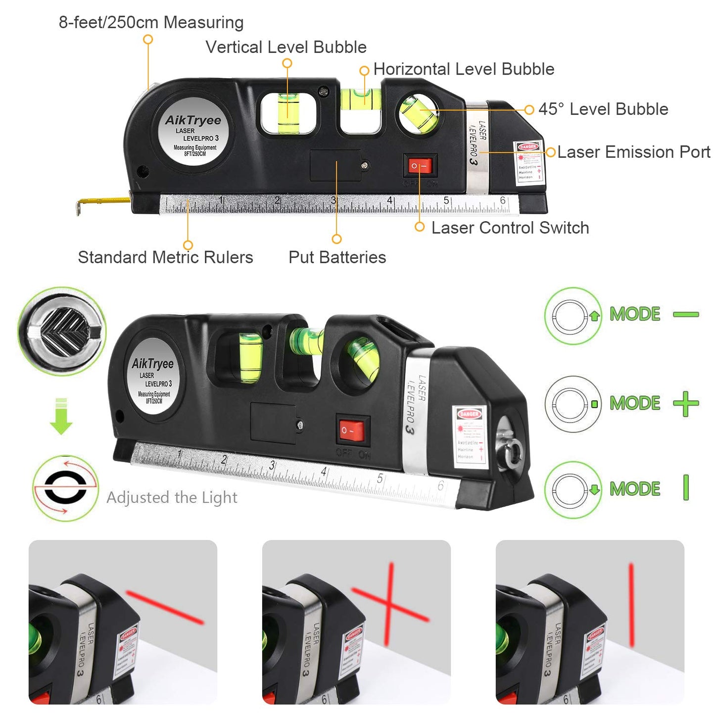 Precision Laser Leveling Tool for Accurate Measurements