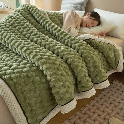 Thick Reversible Coral Fleece Blanket