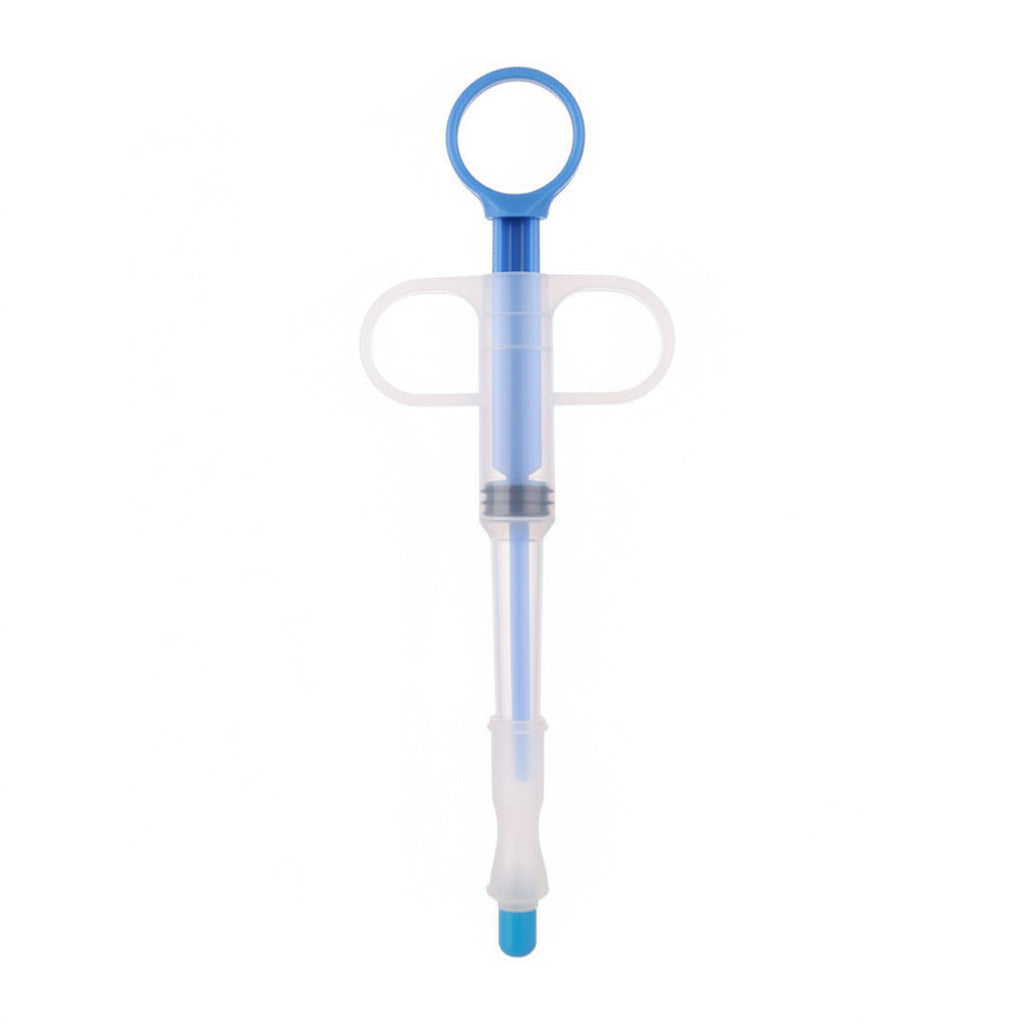 Pet Medication Dispenser with Soft Silicone Tip | Dual Nozzles for Pills & Liquids | Effortless Dosing