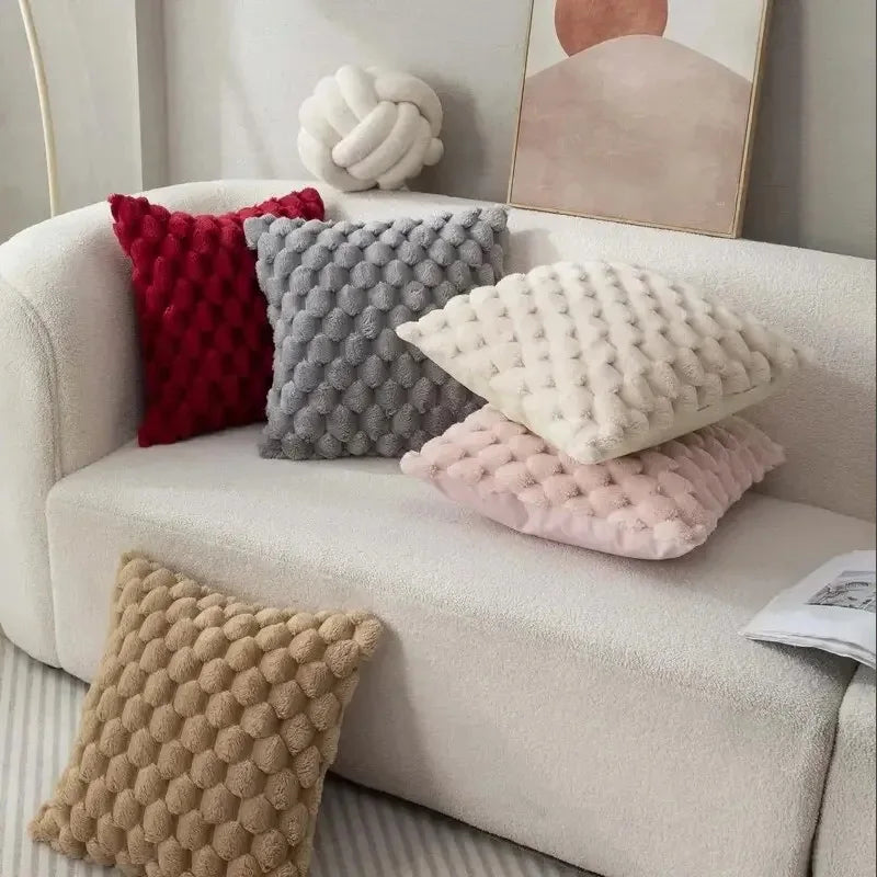 Decorative Pillowcase with 3D Turtle Design | Soft and Stylish | Cream White 45x45 cm