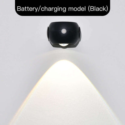 Wireless Human Sensing Light with Adjustable Angle - Rechargeable Indoor Sunset Lamp