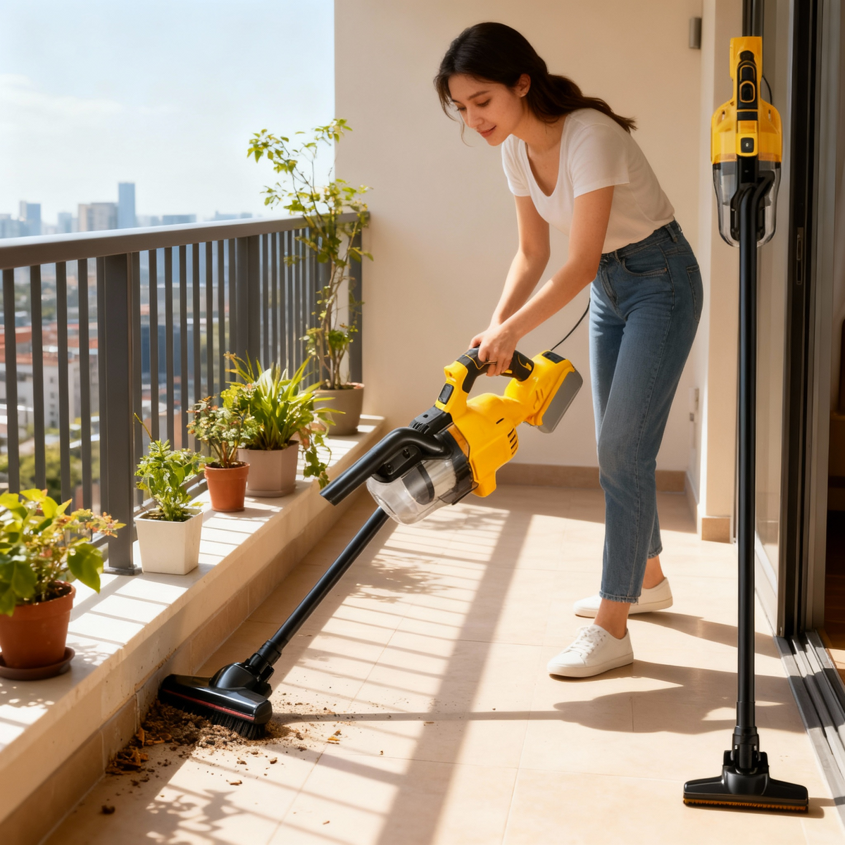 Cordless Vacuum Cleaner for Versatile Cleaning – High-Power Model