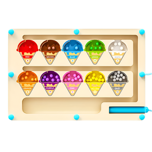 Magnetic Ice Maze Puzzle - Colorful Educational Toy for Kids 3+
