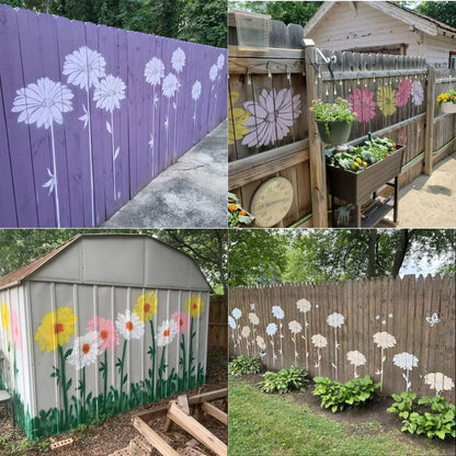 Floral Stencils for Fences and Walls | Customizable Patterns